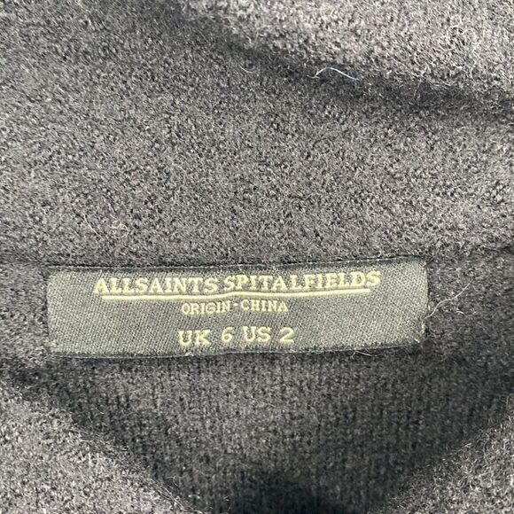 All Saints Wool Peekoa Sheath Dress 2 - Picture 6 of 6